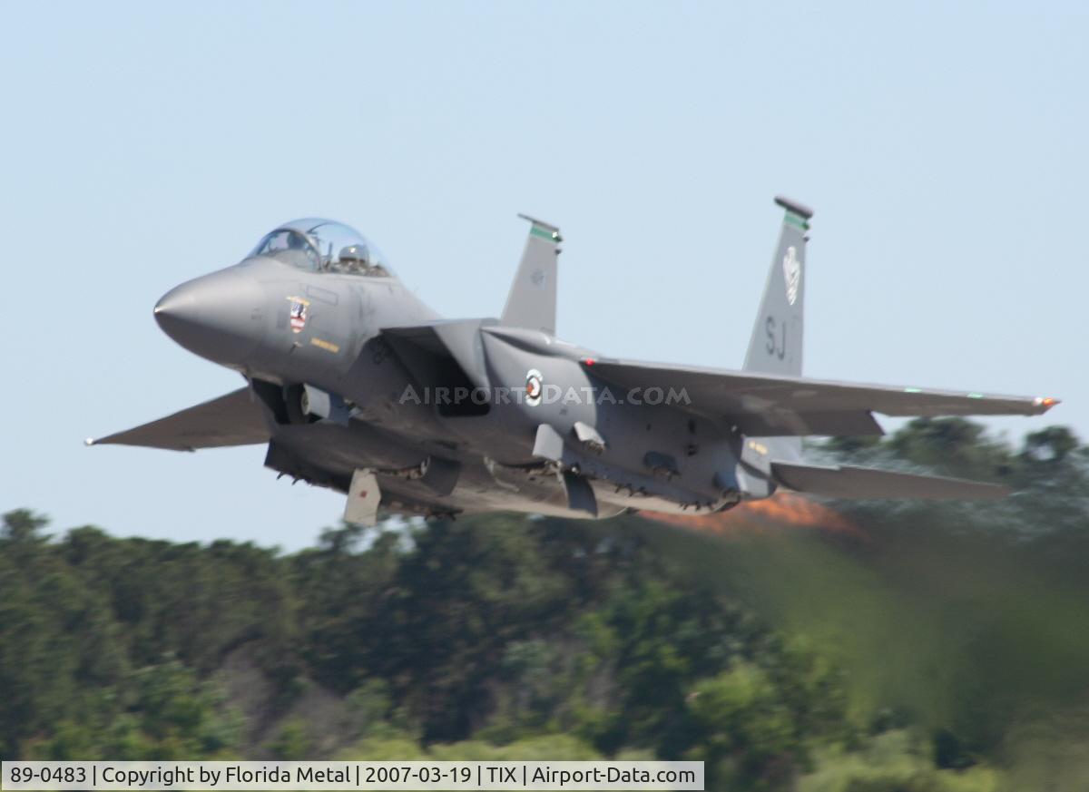 89-0483, 1989 McDonnell Douglas F-15E Strike Eagle C/N 1136/E111, F-15E