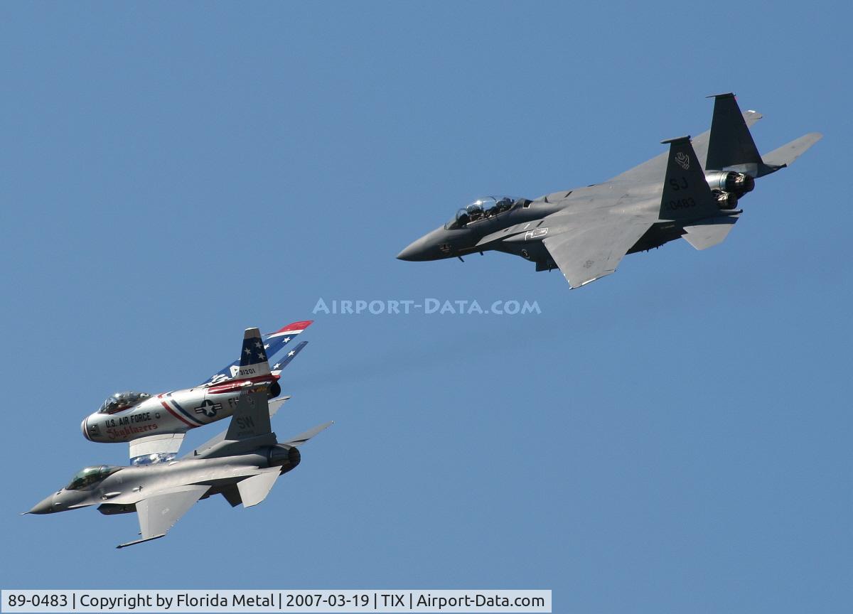 89-0483, 1989 McDonnell Douglas F-15E Strike Eagle C/N 1136/E111, Heritage Flight