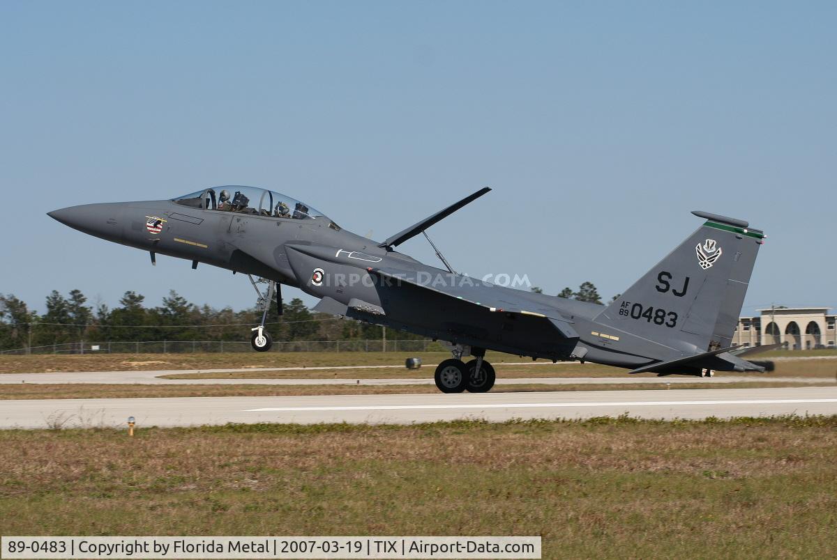 89-0483, 1989 McDonnell Douglas F-15E Strike Eagle C/N 1136/E111, F-15E