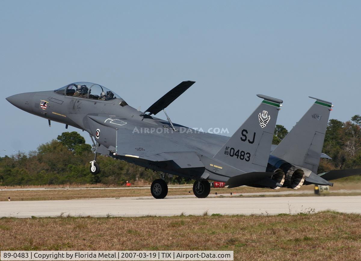 89-0483, 1989 McDonnell Douglas F-15E Strike Eagle C/N 1136/E111, F-15E