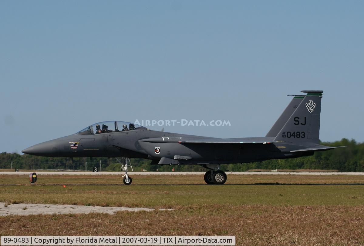 89-0483, 1989 McDonnell Douglas F-15E Strike Eagle C/N 1136/E111, F-15E