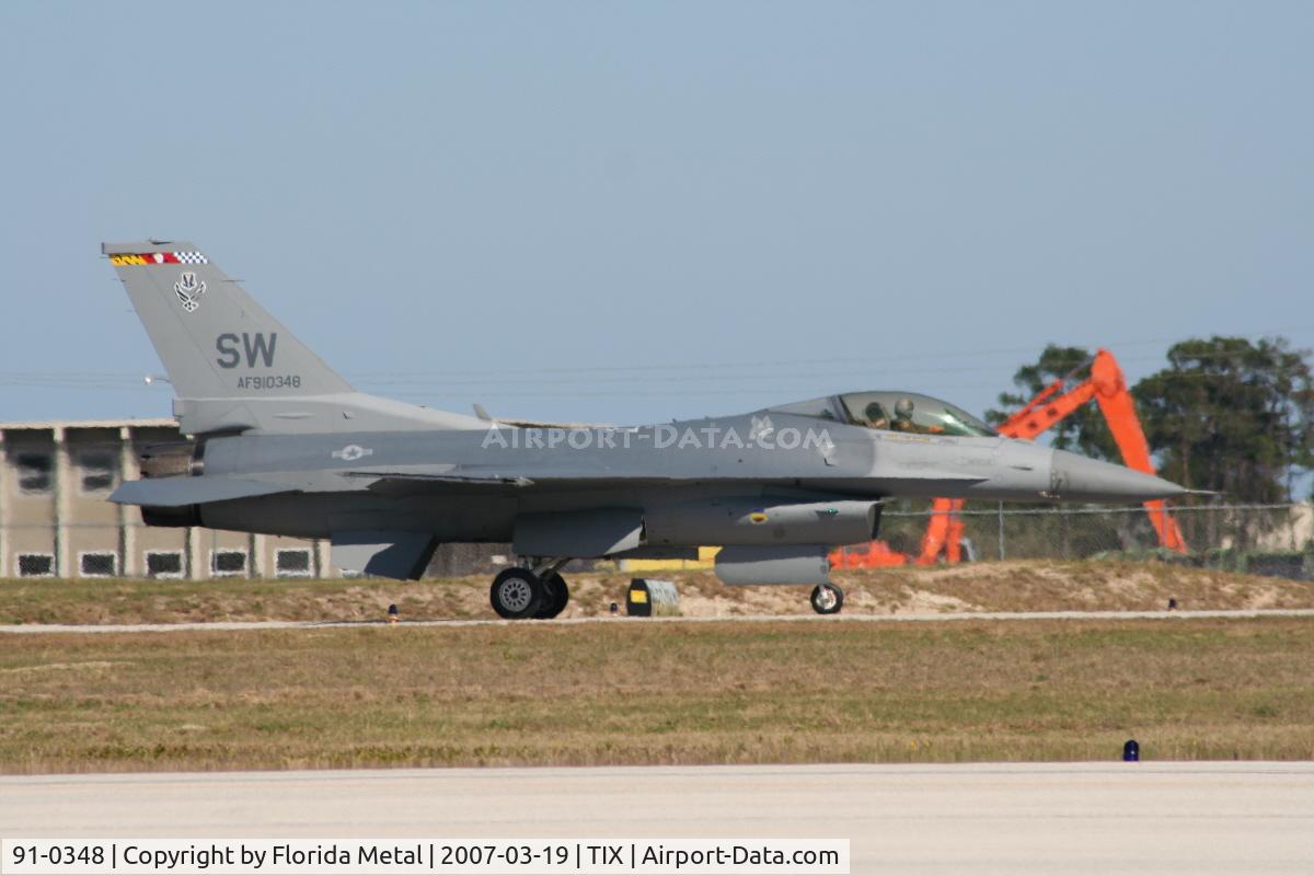 91-0348, 1989 General Dynamics F-16CJ Fighting Falcon C/N CC-46, F-16C