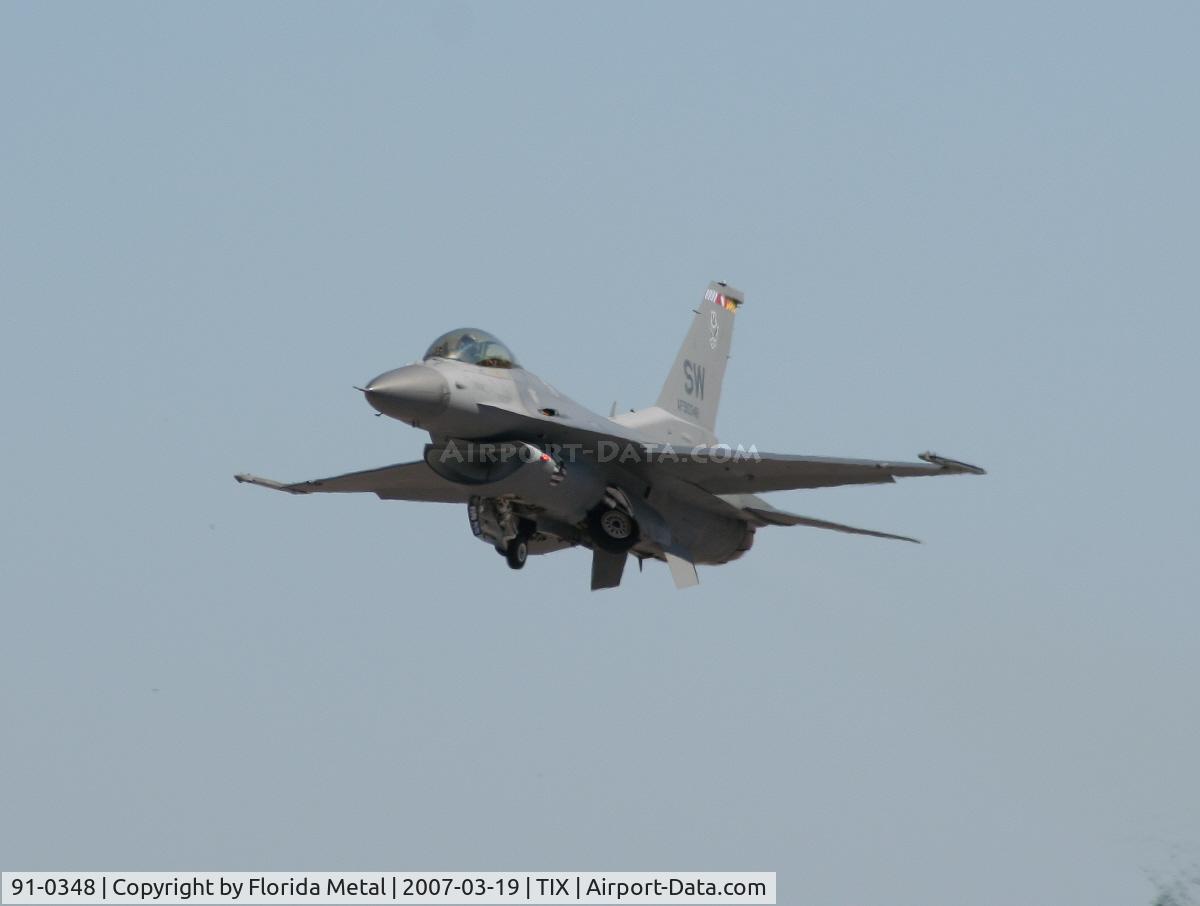 91-0348, 1989 General Dynamics F-16CJ Fighting Falcon C/N CC-46, F-16C