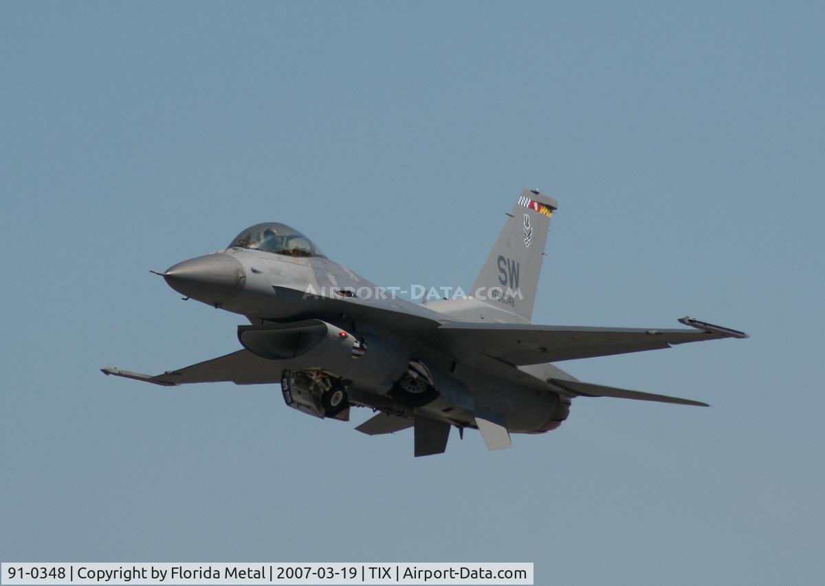91-0348, 1989 General Dynamics F-16CJ Fighting Falcon C/N CC-46, F-16C