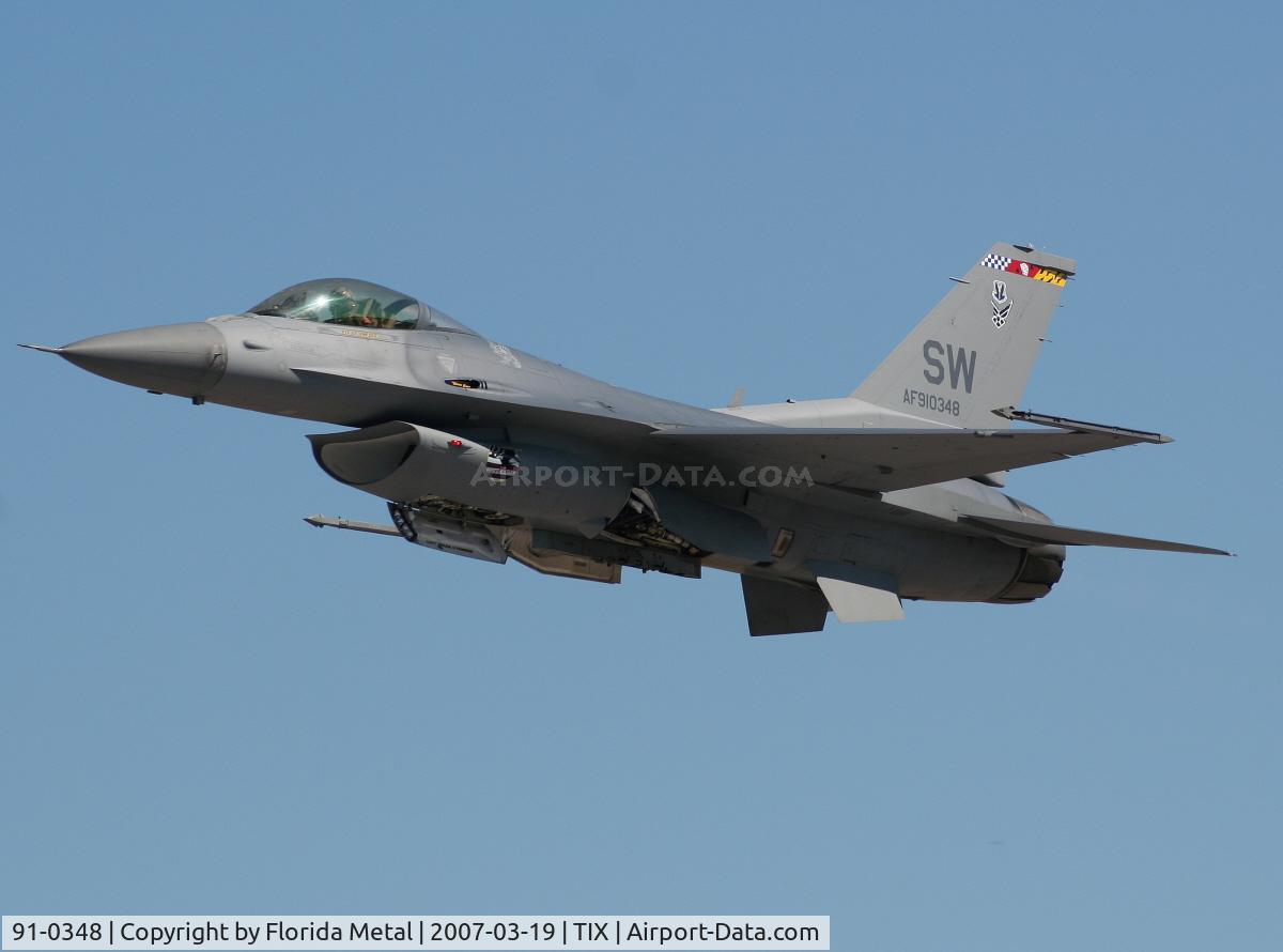 91-0348, 1989 General Dynamics F-16CJ Fighting Falcon C/N CC-46, F-16C