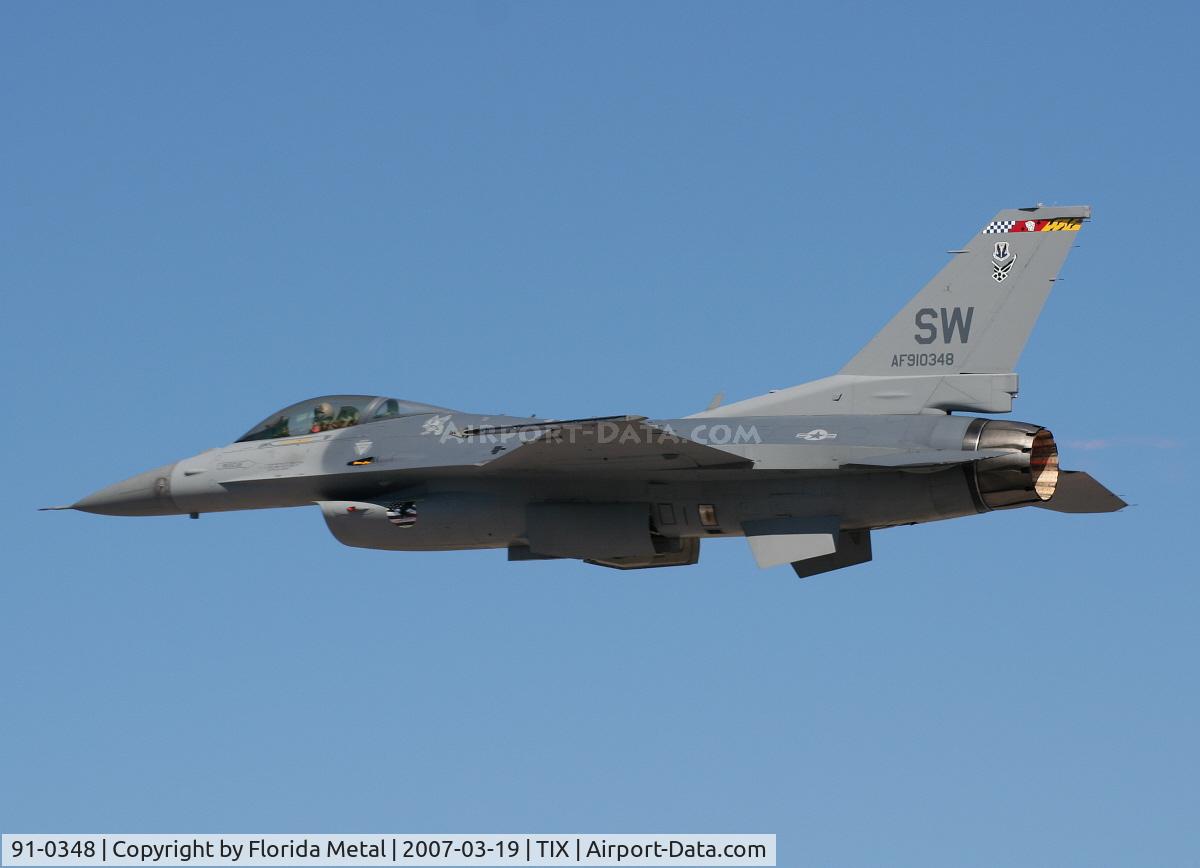 91-0348, 1989 General Dynamics F-16CJ Fighting Falcon C/N CC-46, F-16C