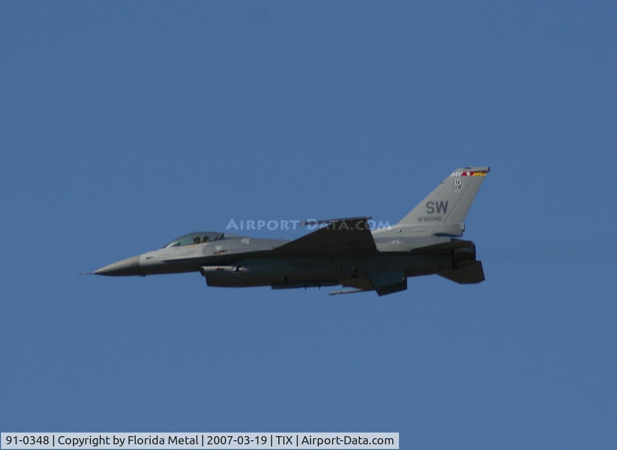 91-0348, 1989 General Dynamics F-16CJ Fighting Falcon C/N CC-46, F-16C