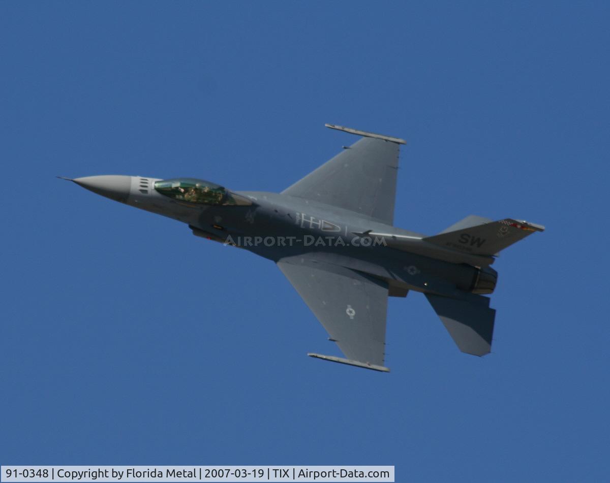 91-0348, 1989 General Dynamics F-16CJ Fighting Falcon C/N CC-46, F-16C