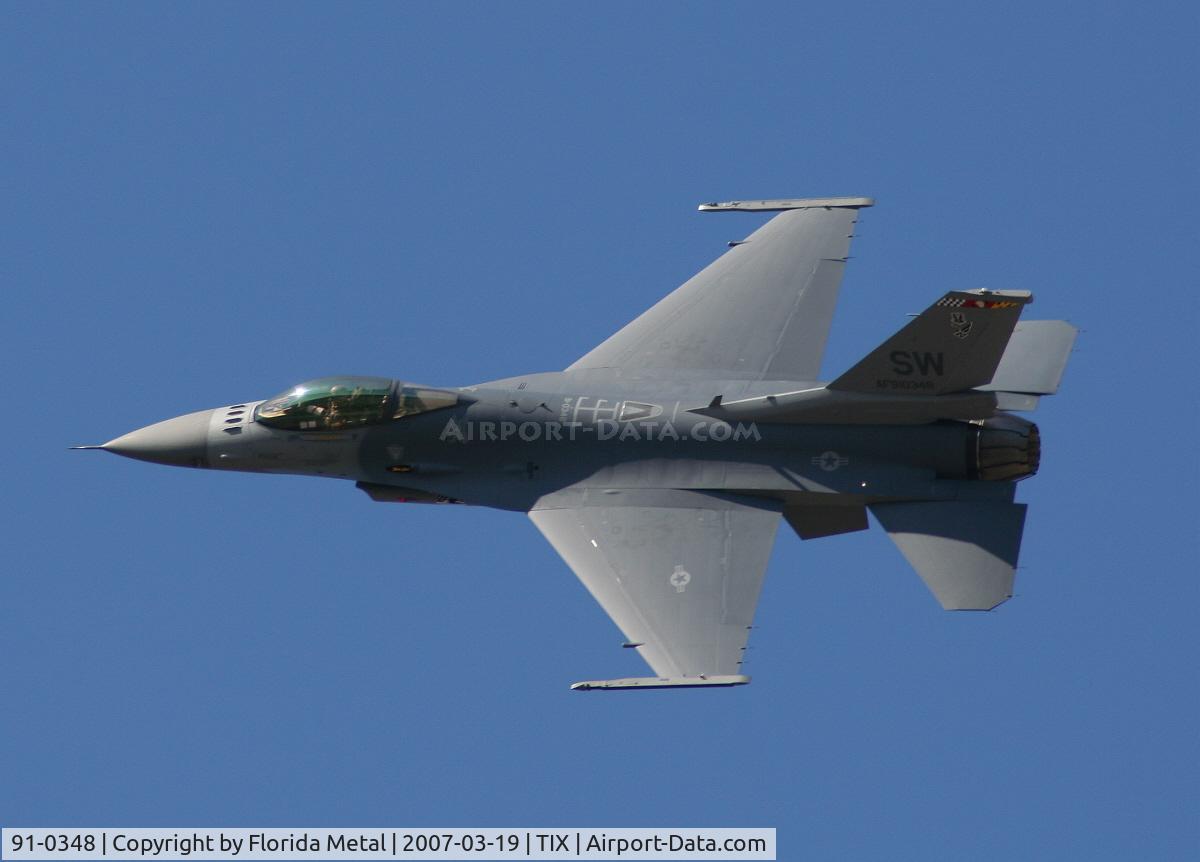 91-0348, 1989 General Dynamics F-16CJ Fighting Falcon C/N CC-46, F-16C