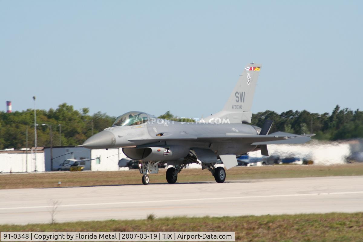 91-0348, 1989 General Dynamics F-16CJ Fighting Falcon C/N CC-46, F-16C