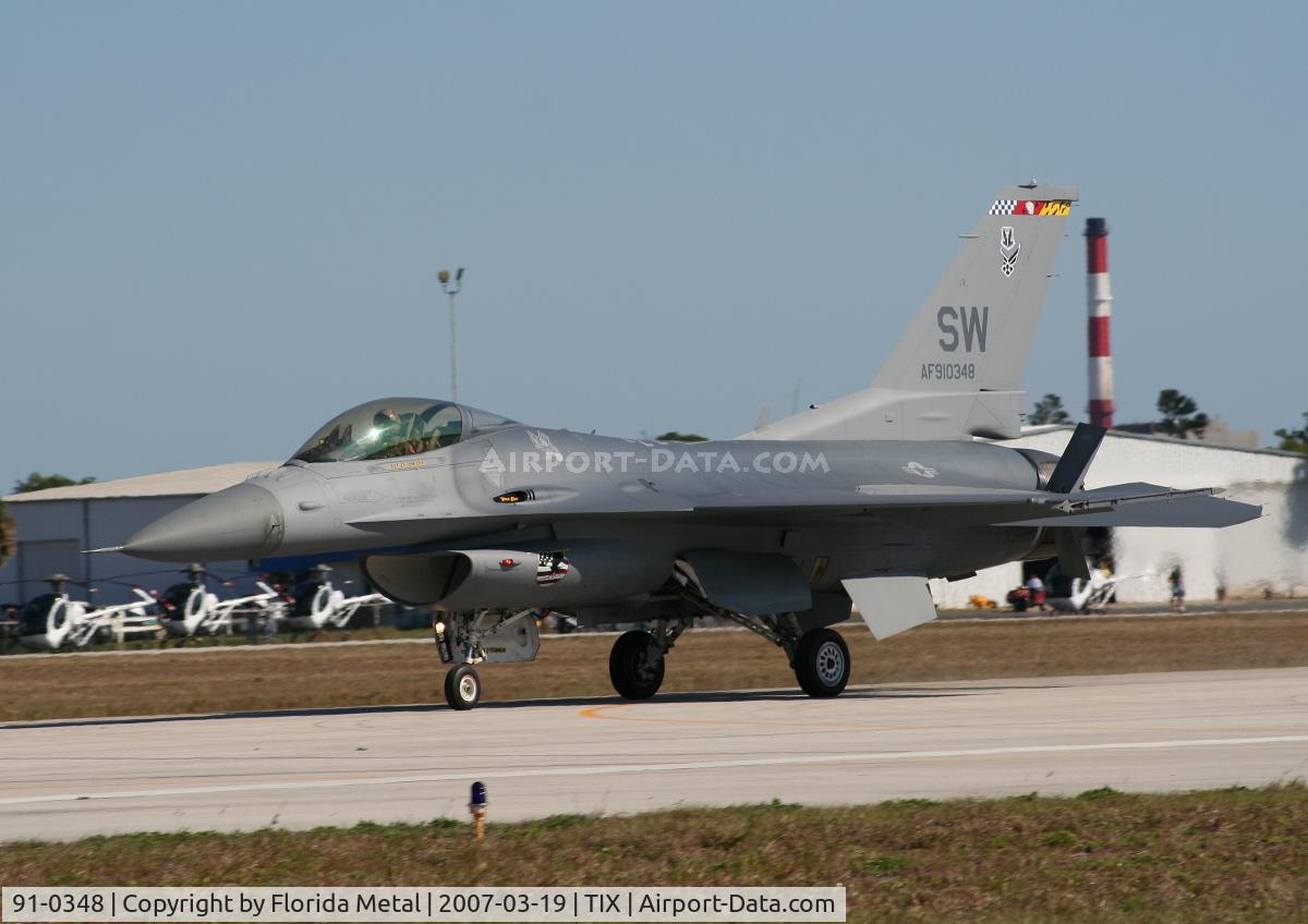 91-0348, 1989 General Dynamics F-16CJ Fighting Falcon C/N CC-46, F-16C