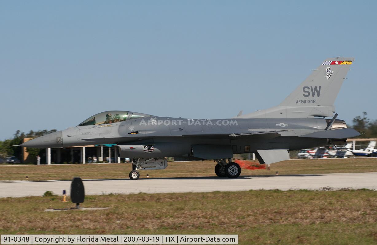 91-0348, 1989 General Dynamics F-16CJ Fighting Falcon C/N CC-46, F-16C