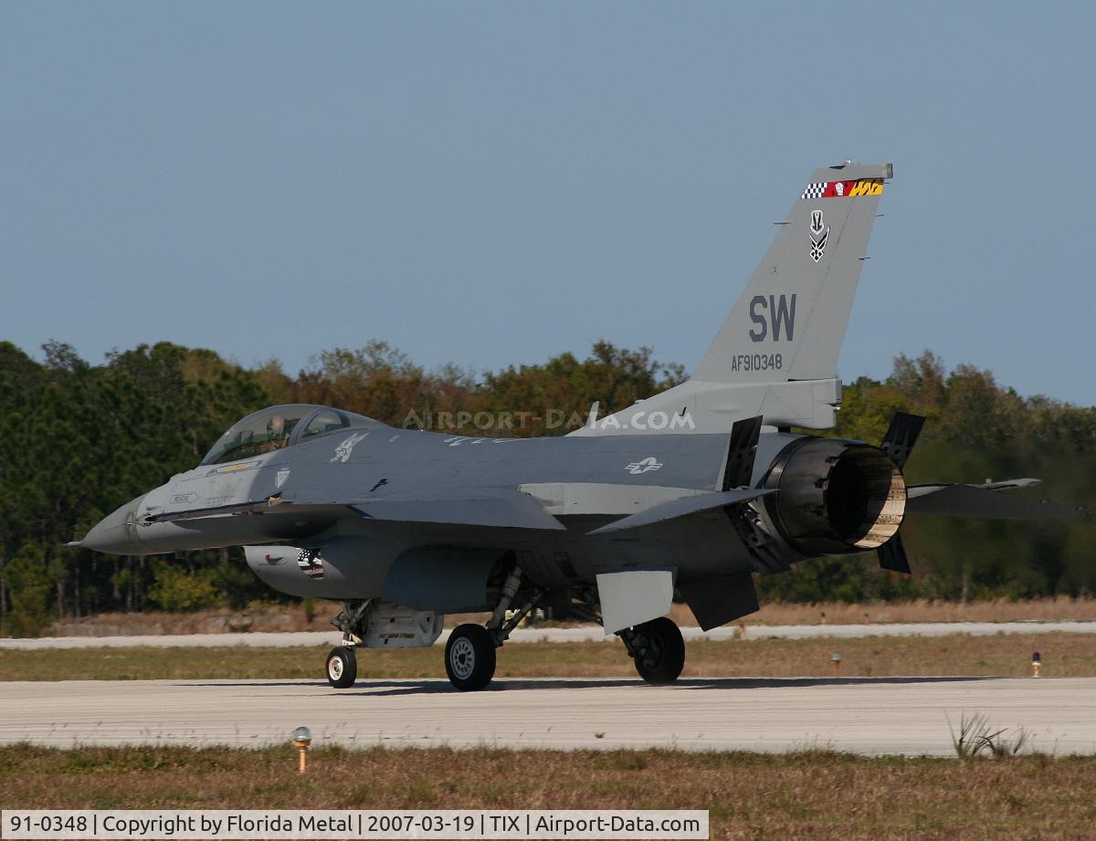 91-0348, 1989 General Dynamics F-16CJ Fighting Falcon C/N CC-46, F-16C