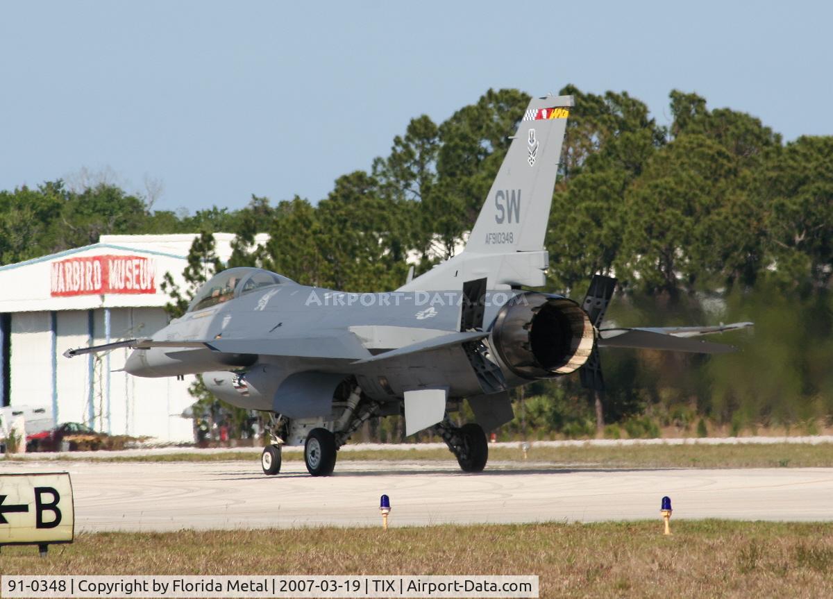 91-0348, 1989 General Dynamics F-16CJ Fighting Falcon C/N CC-46, F-16C