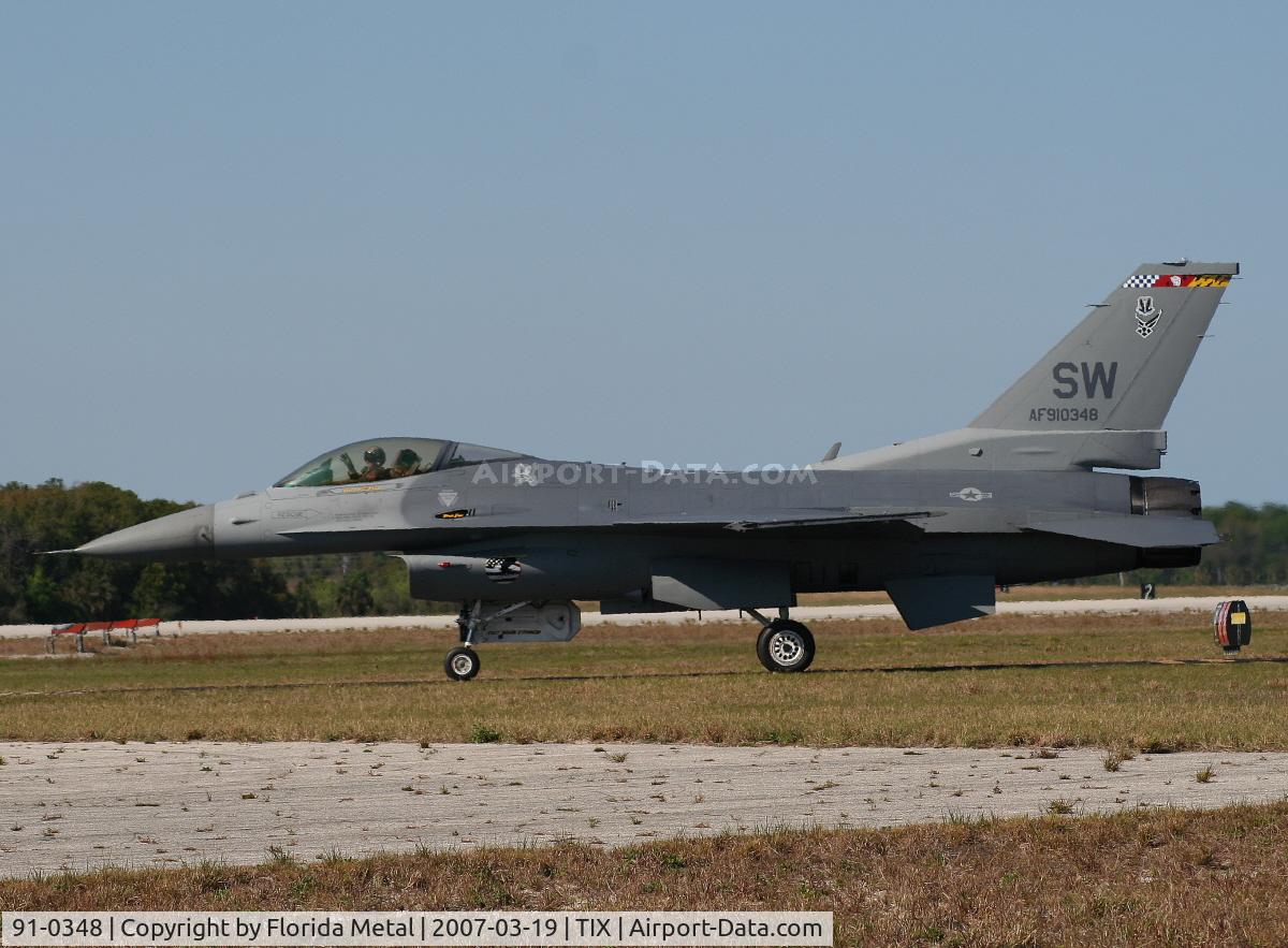 91-0348, 1989 General Dynamics F-16CJ Fighting Falcon C/N CC-46, F-16C