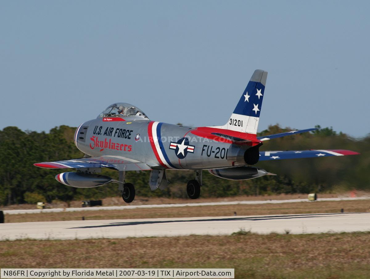 N86FR, 1952 North American F-86F Sabre C/N 191-655, F-86