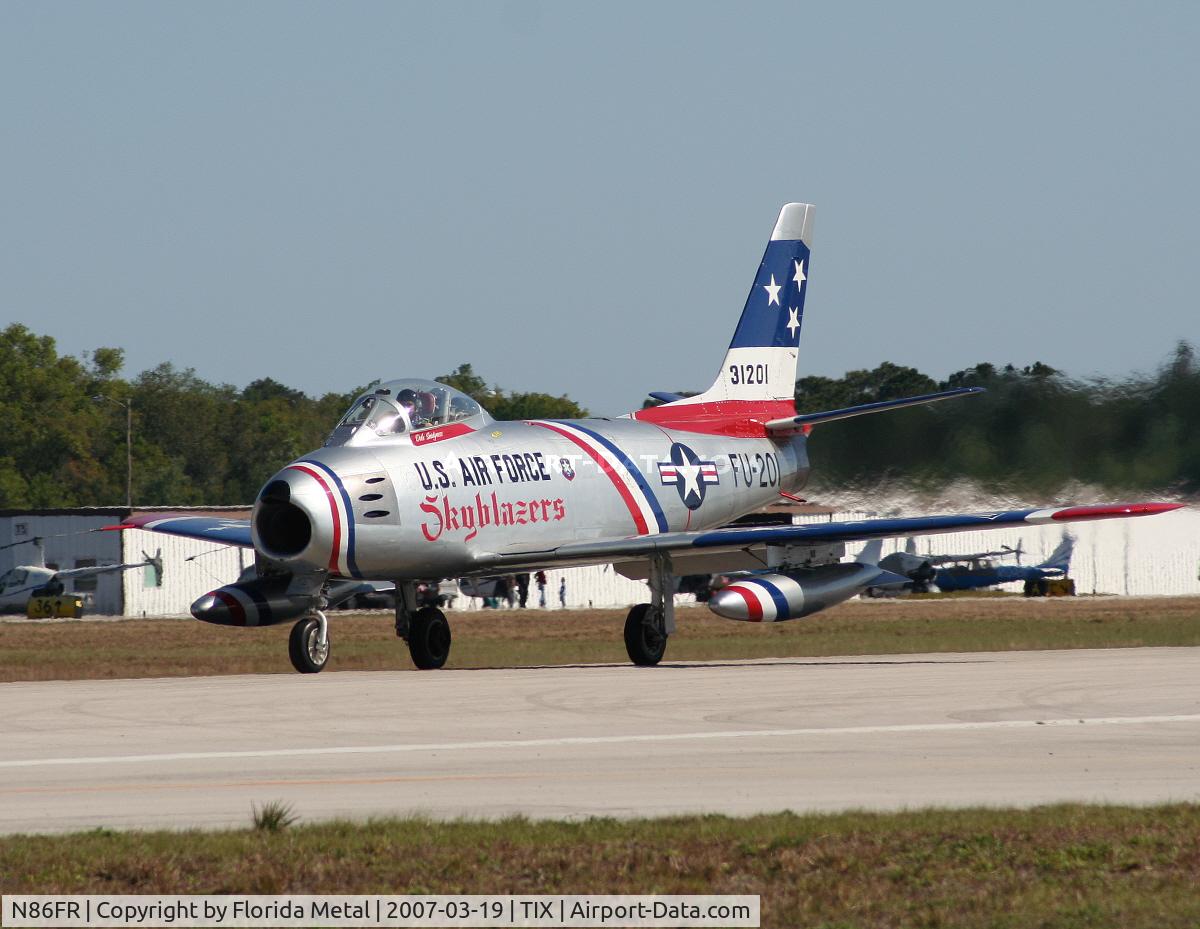 N86FR, 1952 North American F-86F Sabre C/N 191-655, F-86