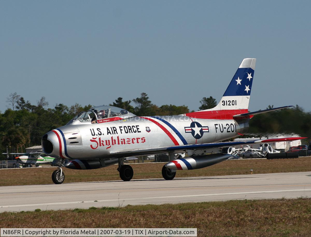 N86FR, 1952 North American F-86F Sabre C/N 191-655, F-86