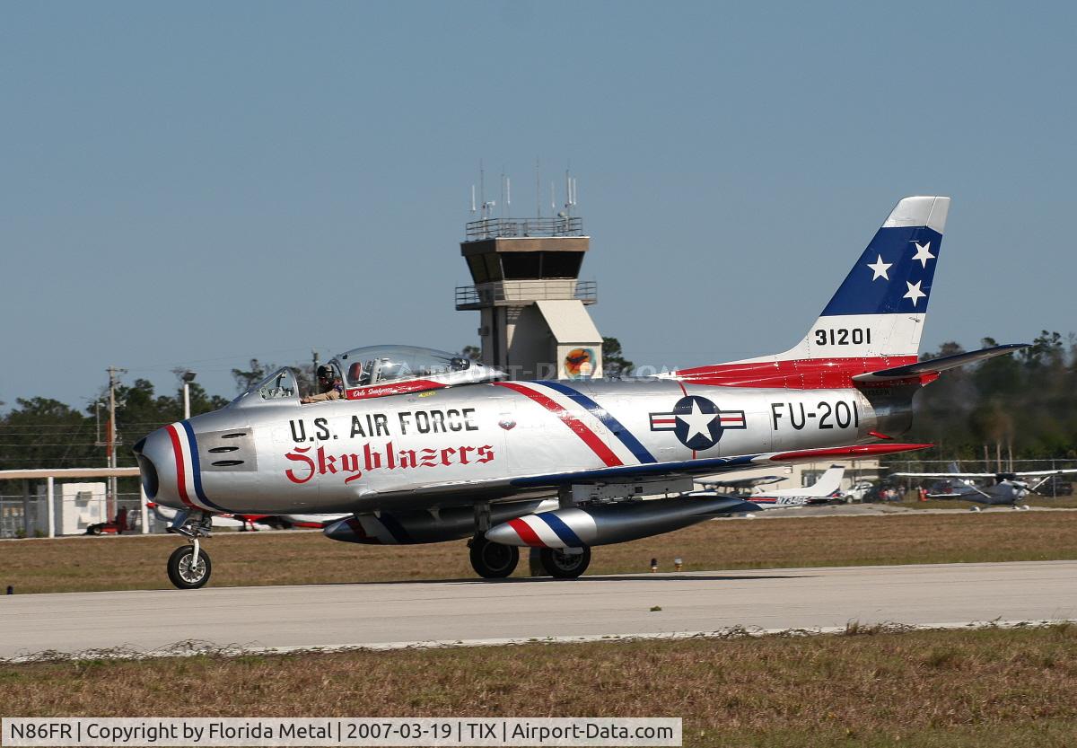 N86FR, 1952 North American F-86F Sabre C/N 191-655, F-86