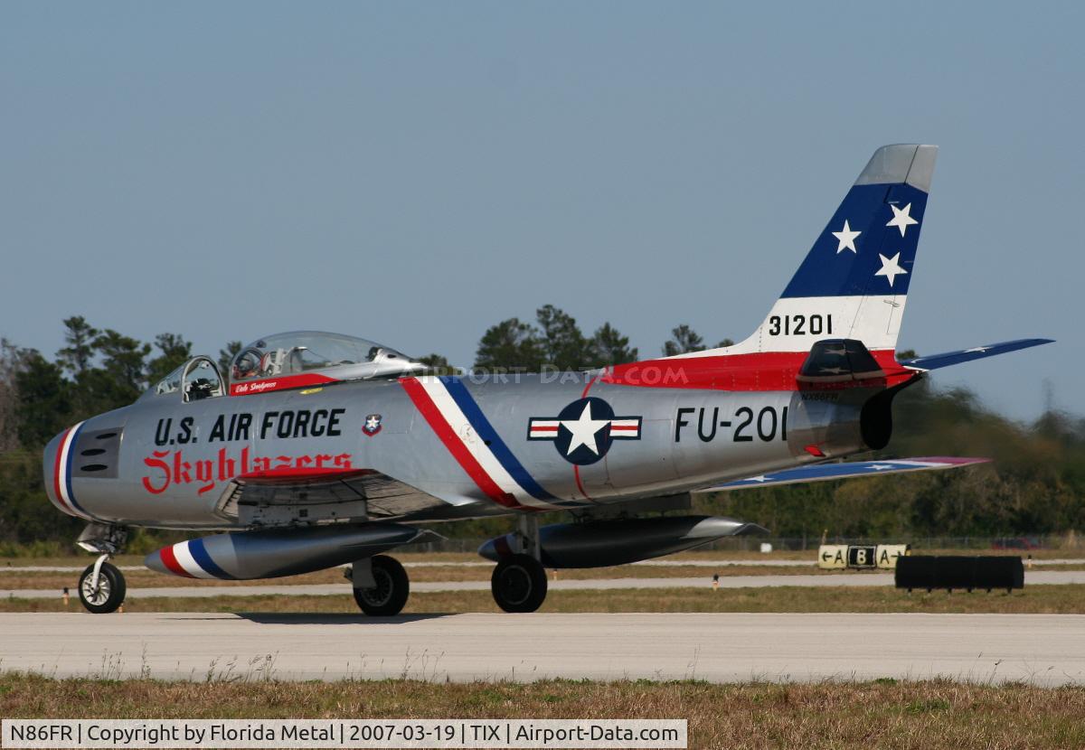 N86FR, 1952 North American F-86F Sabre C/N 191-655, F-86