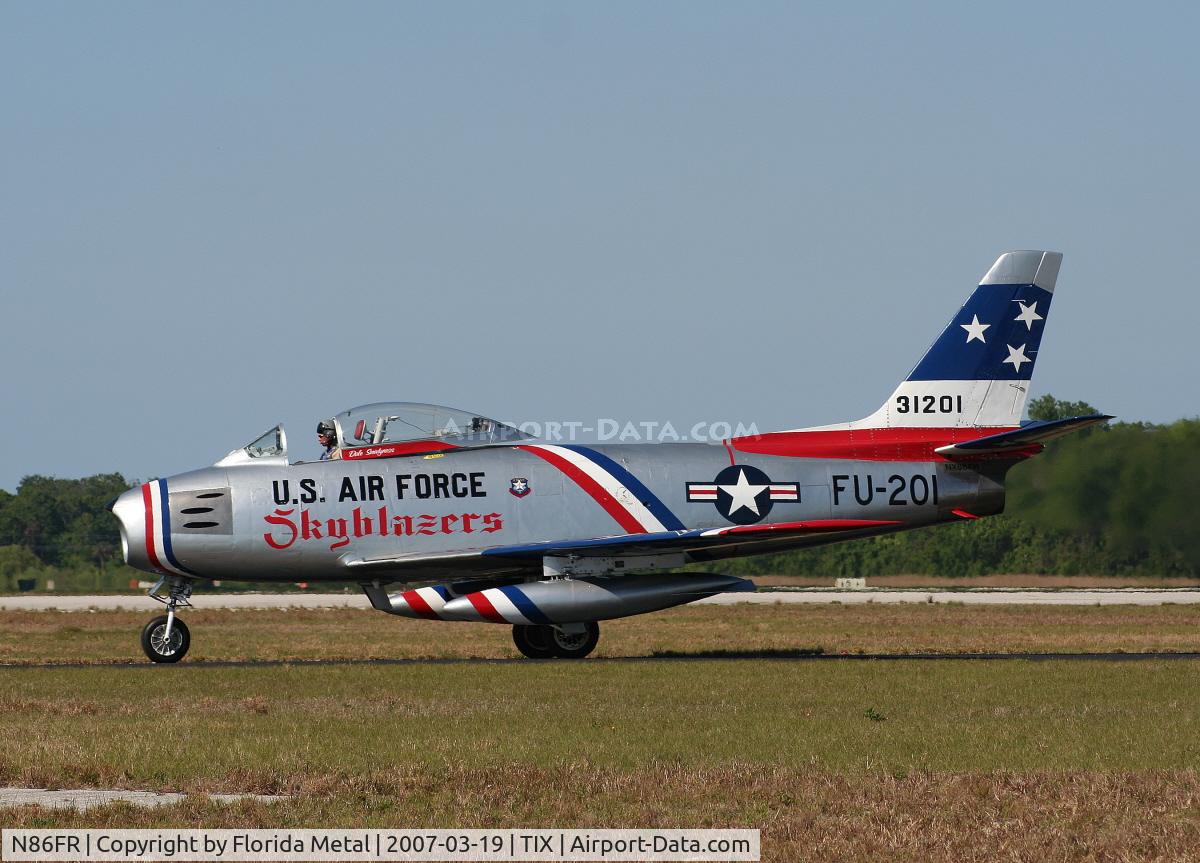 N86FR, 1952 North American F-86F Sabre C/N 191-655, F-86