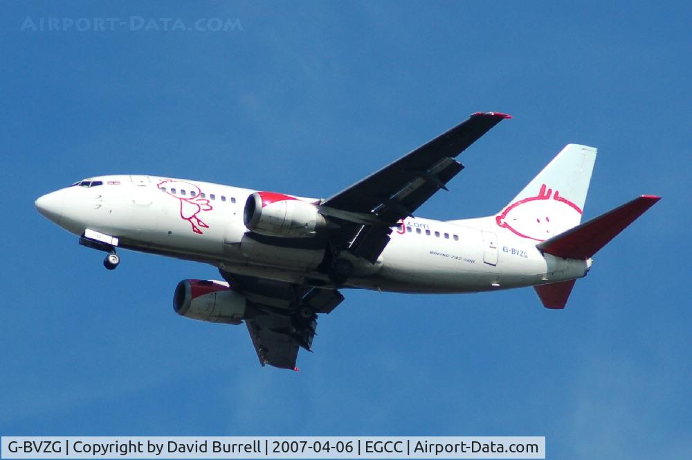 G-BVZG, 1991 Boeing 737-5Q8 C/N 25160, BMI baby - Landing