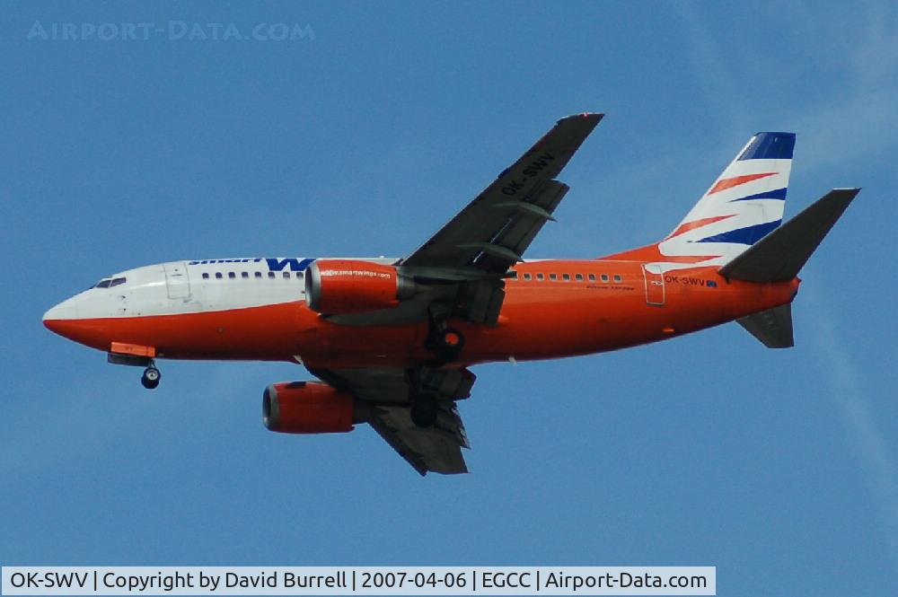 OK-SWV, 1993 Boeing 737-522 C/N 26696, Smart Wings - Landing