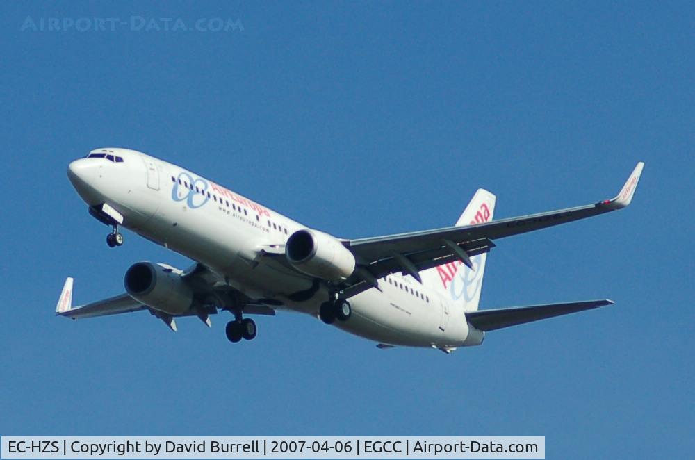 EC-HZS, 2001 Boeing 737-86Q C/N 30276, Air Europa - Landing
