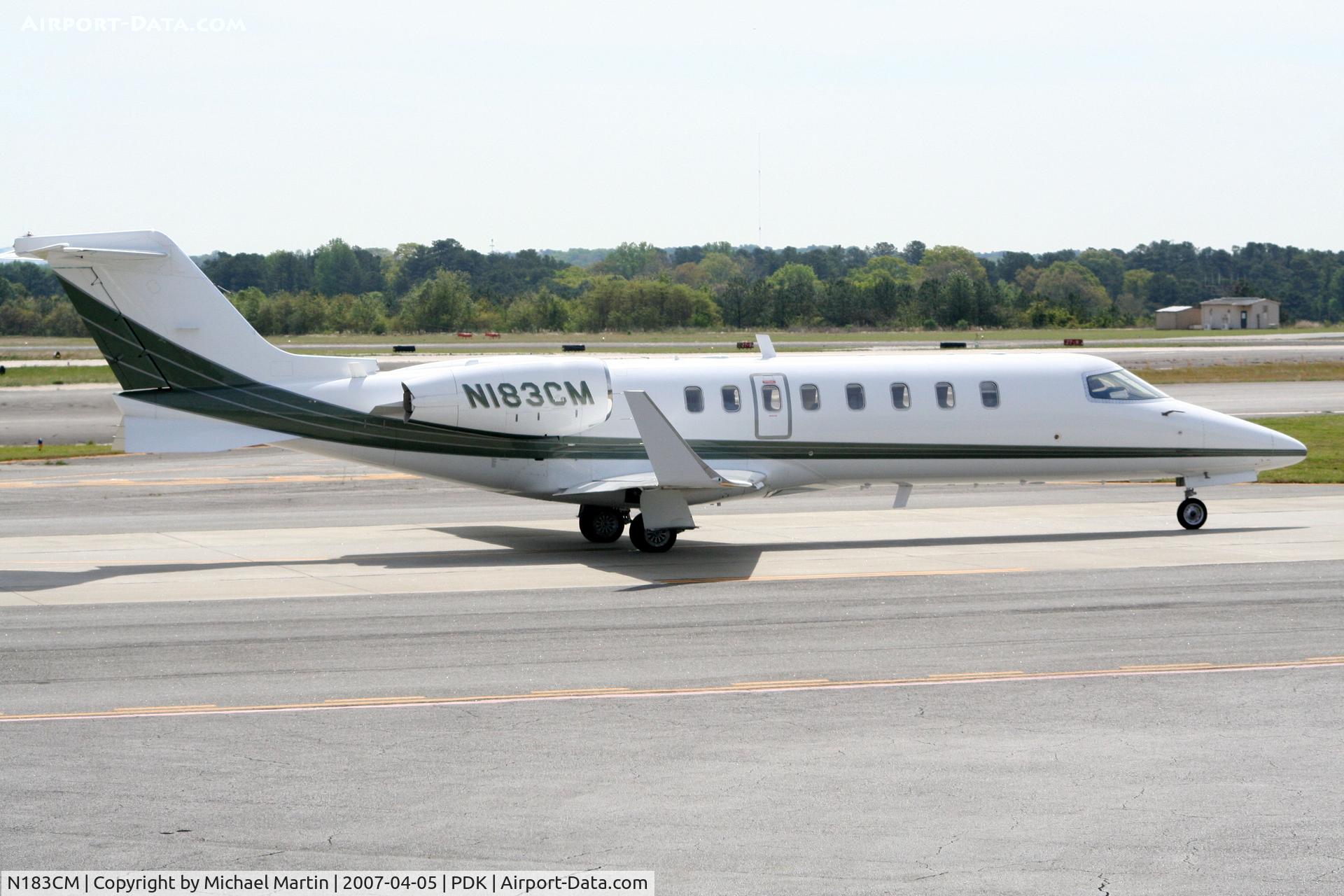 N183CM, 2001 Learjet 45 C/N 133, Taxing to Runway 2R