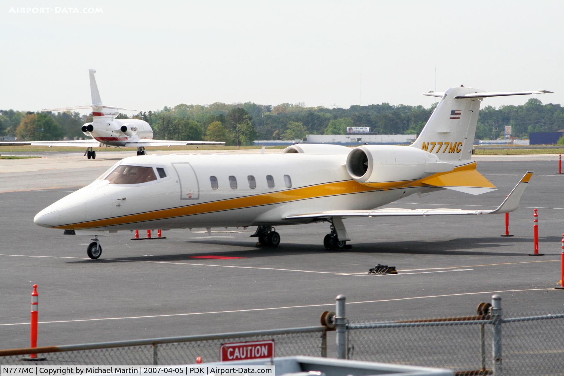 N777MC, 2000 Learjet Inc 60 C/N 180, Tied down @ Mercury Air Center