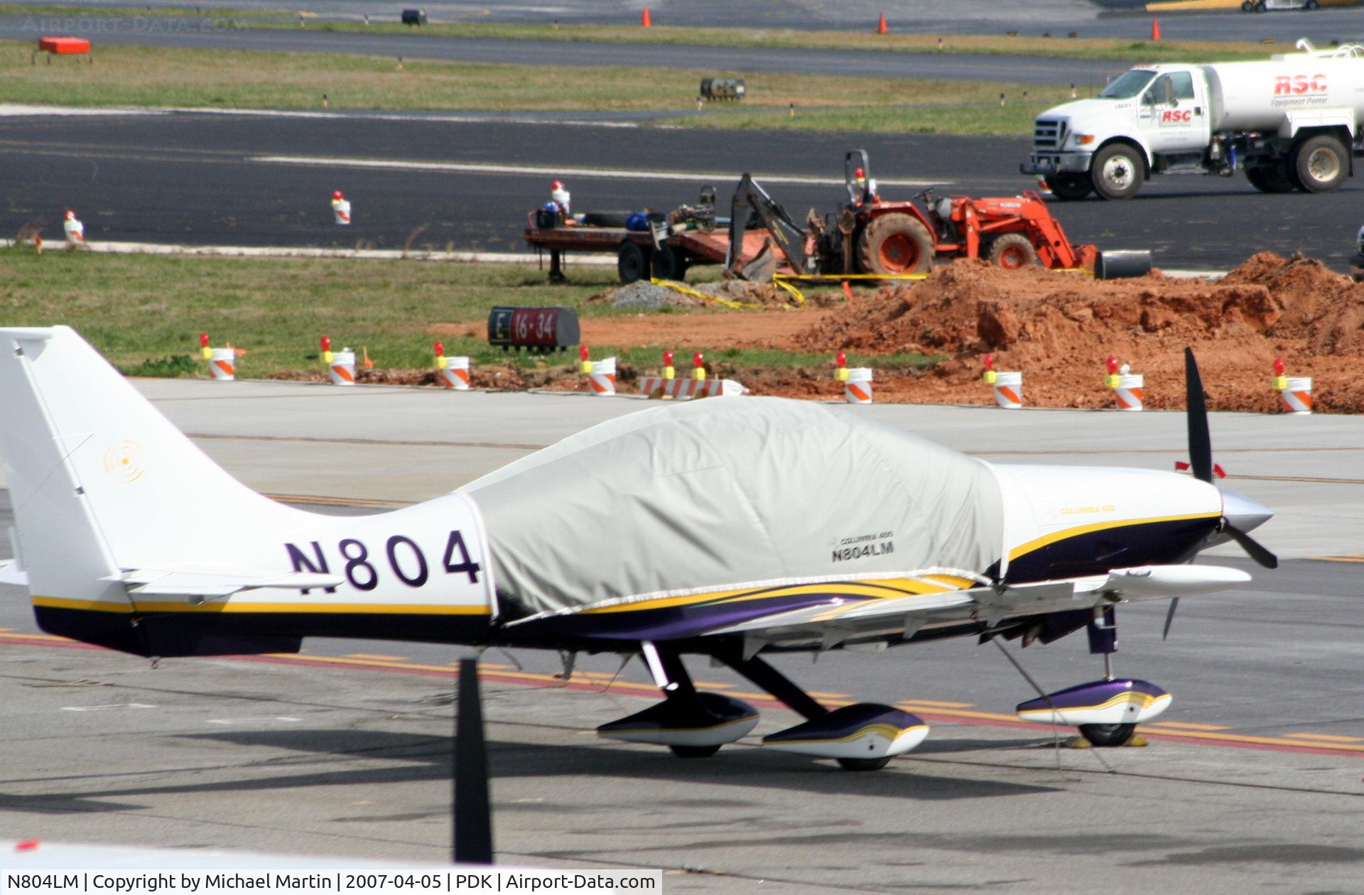 N804LM, 2007 Columbia Aircraft Mfg LC41-550FG C/N 41718, Tied down @ Epps Air Service