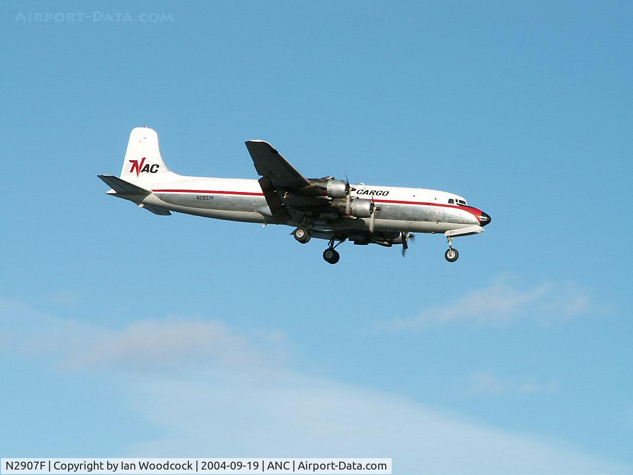 N2907F, 1953 Douglas C-118A Liftmaster (DC-6A) C/N 44636, Douglas DC-6/C-118A/Northern Air Cargo/Anchorage