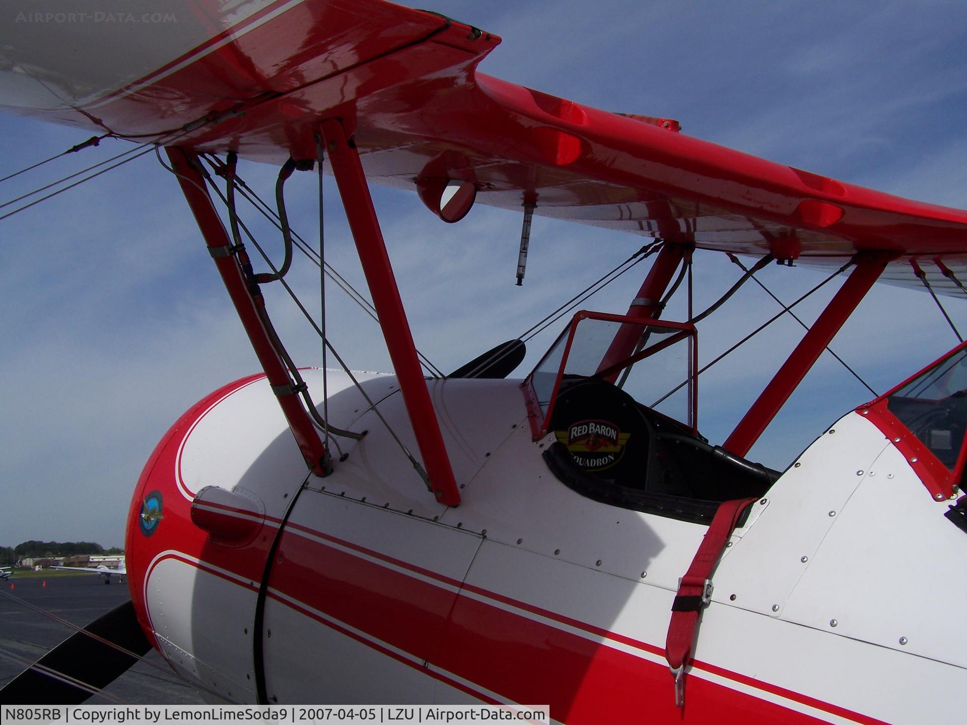 N805RB, 1941 Boeing PT-17/R985 Kaydet (A75N1) C/N 75-2729, Just another day at the airport.