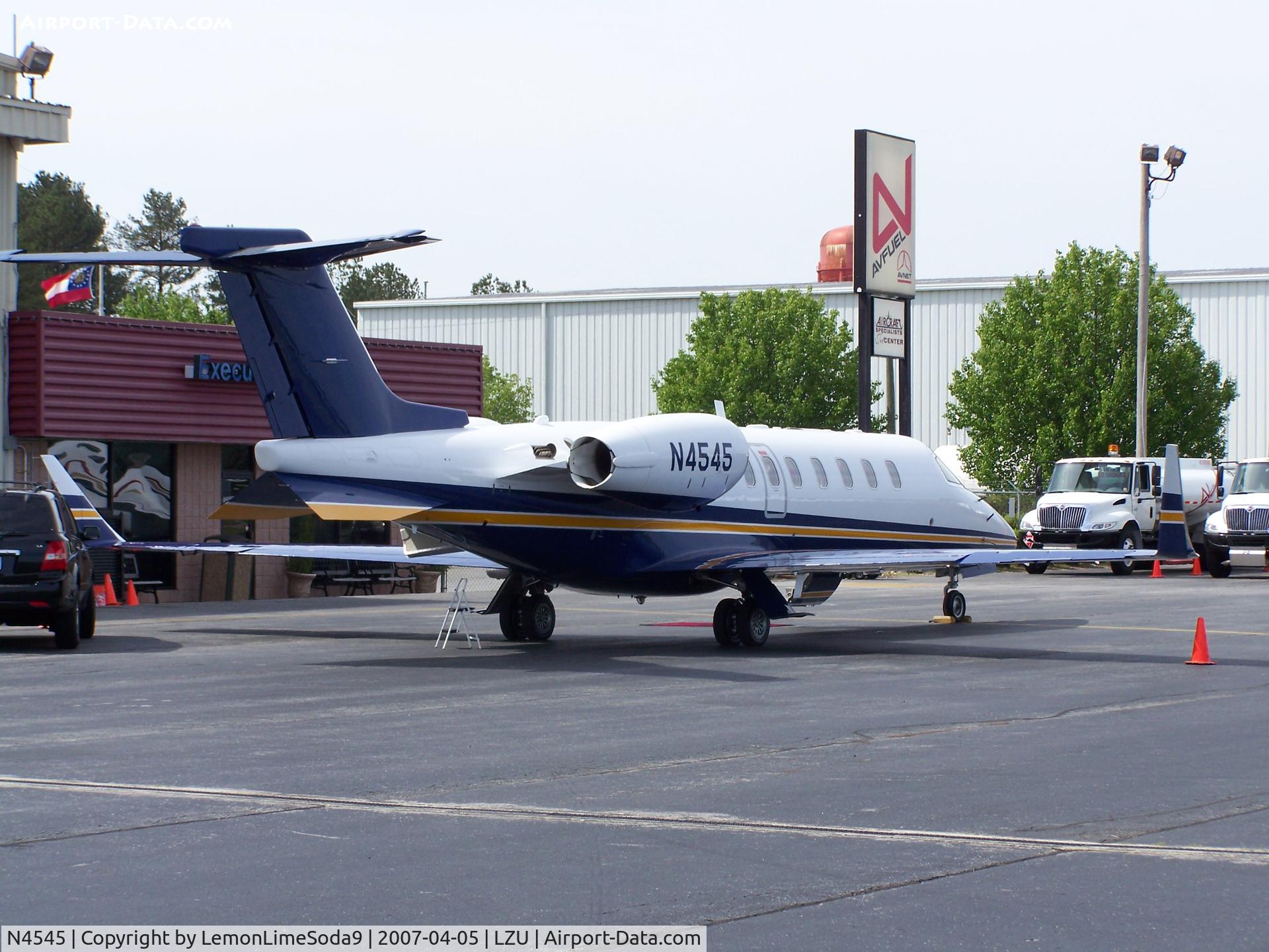 N4545, 1999 Learjet 45 C/N 045, Just another day at the airport.