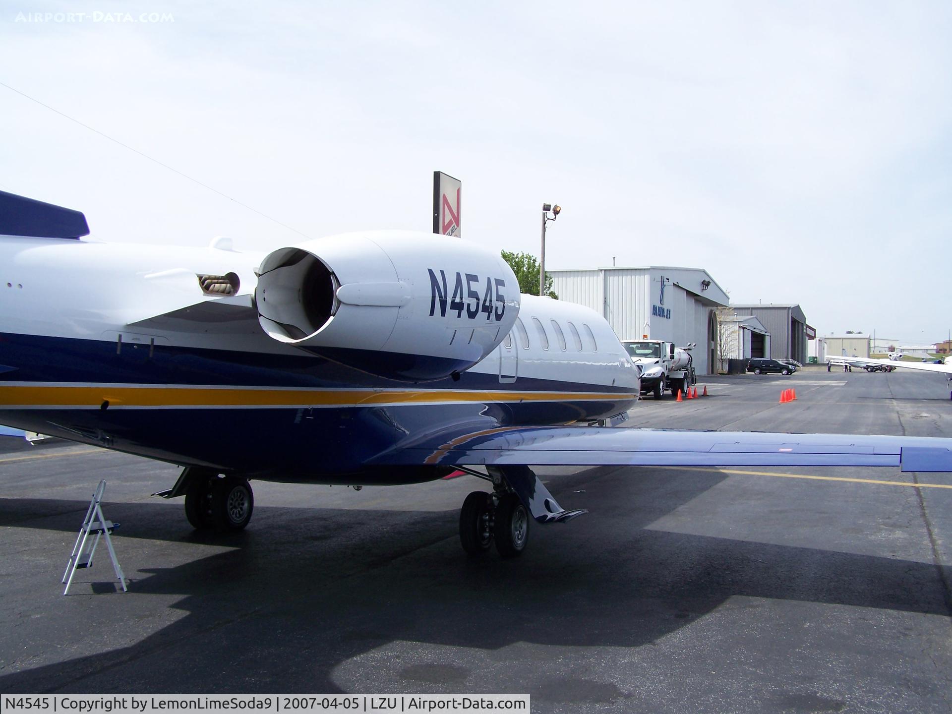 N4545, 1999 Learjet 45 C/N 045, Just another day at the airport.