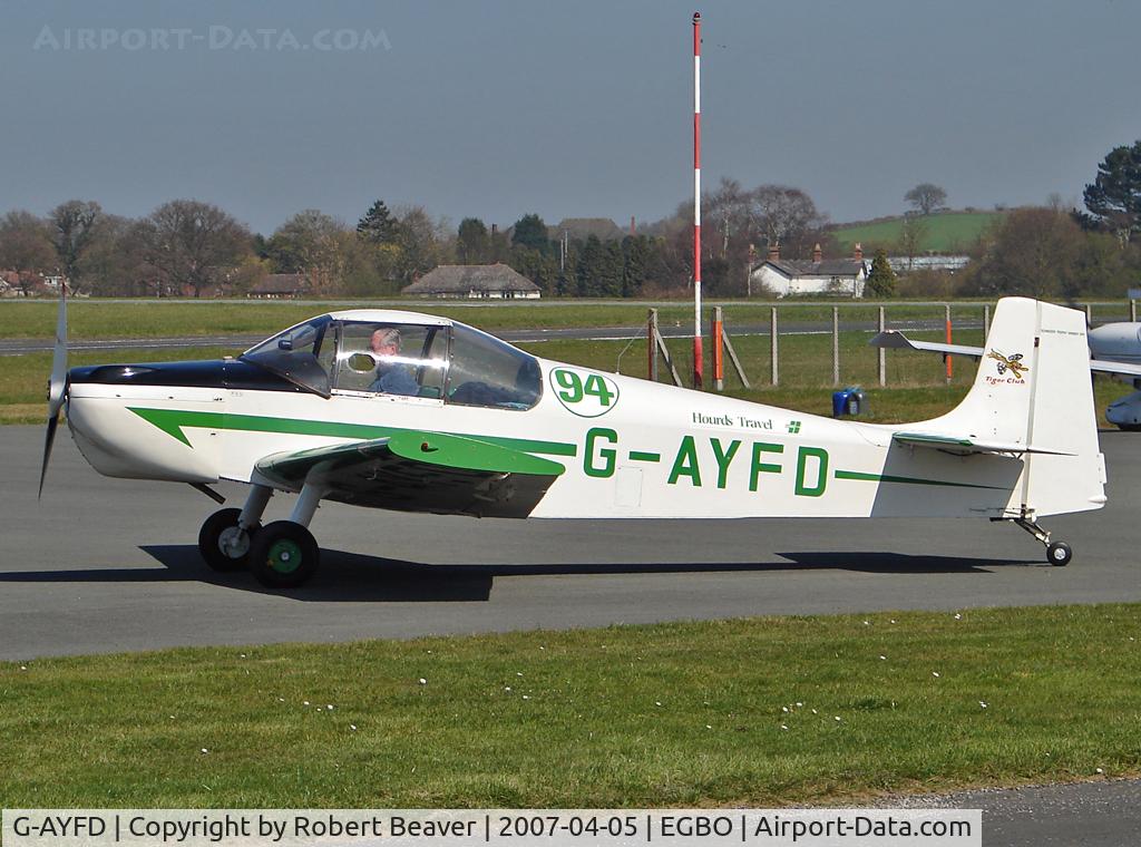 G-AYFD, 1970 Rollason Druine D-62B Condor C/N RAE/645, Druine D62B Condor