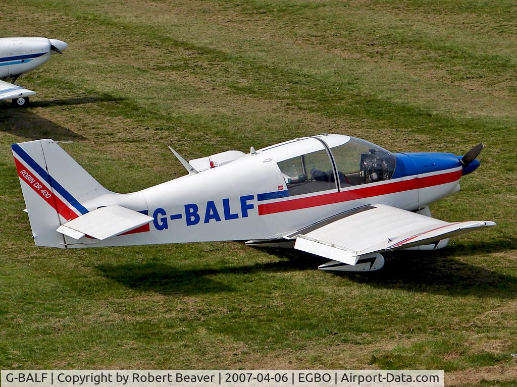 G-BALF, 1972 Robin DR-400-140 Earl Major C/N 772, Robin DR400/140