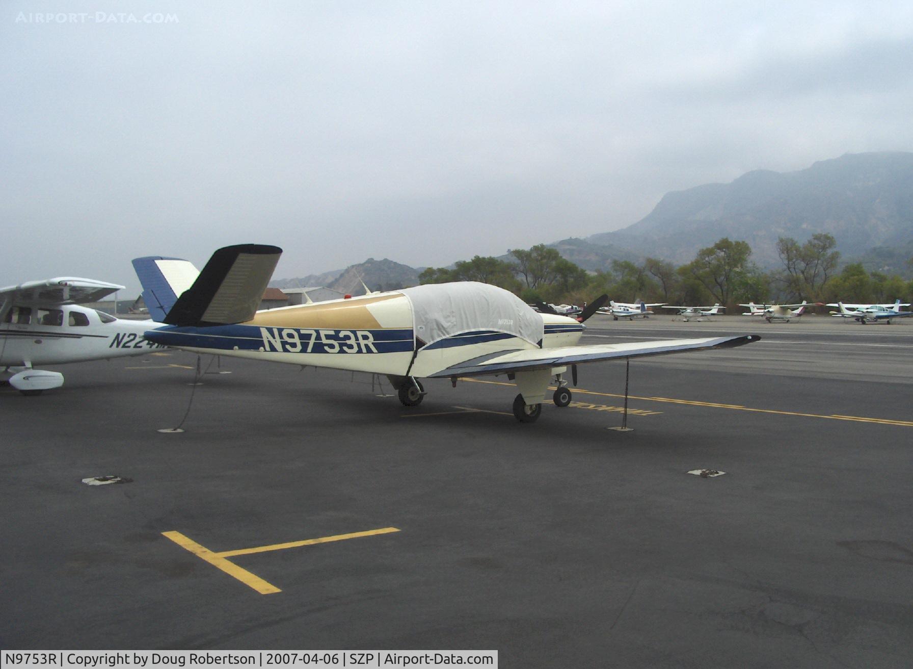 N9753R, 1960 Beech M35 Bonanza C/N D-6241, 1960 Beech M35 BONANZA, Continental O-470-C 250 Hp