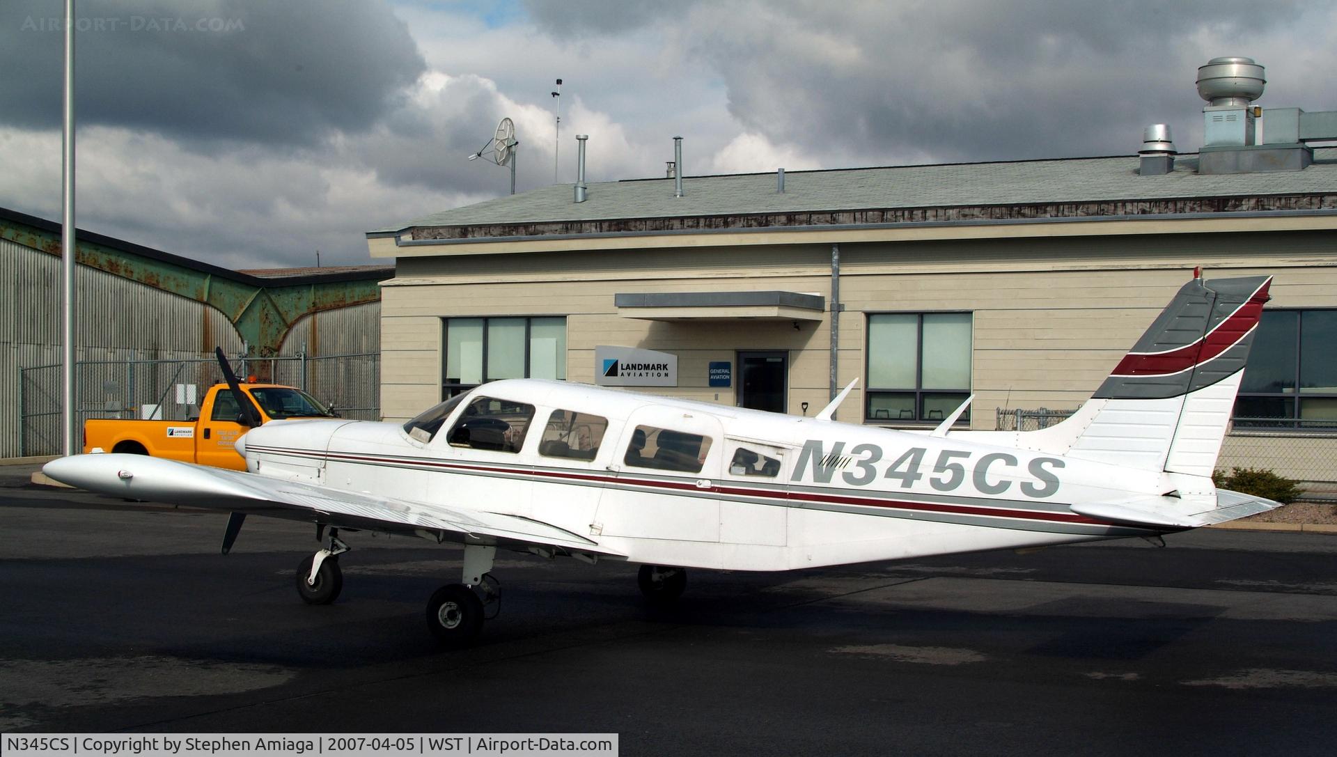 N345CS, 1975 Piper PA-32-300 Cherokee Six C/N 32-7640043, This Cherokee Six at Westerly - New England Airlines