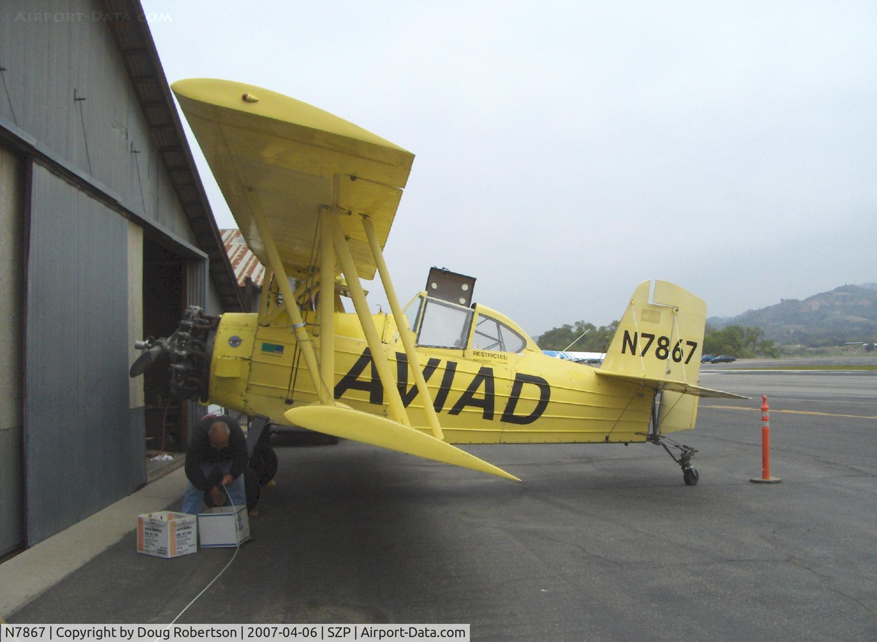 N7867, 1972 Grumman-Schweizer G-164A C/N 999, Grumman-Schweizer G-164A AG-CAT, Pratt & Whitney R-1340 600 Hp, reregistered as N7867 from XB-IJT