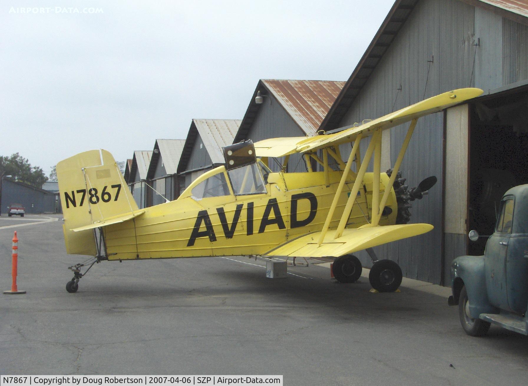 N7867, 1972 Grumman-Schweizer G-164A C/N 999, Grumman-Schweizer G-164A AG-CAT, Pratt & Whitney R-1340 600 Hp, reregistered as N7867 from XB-IJT