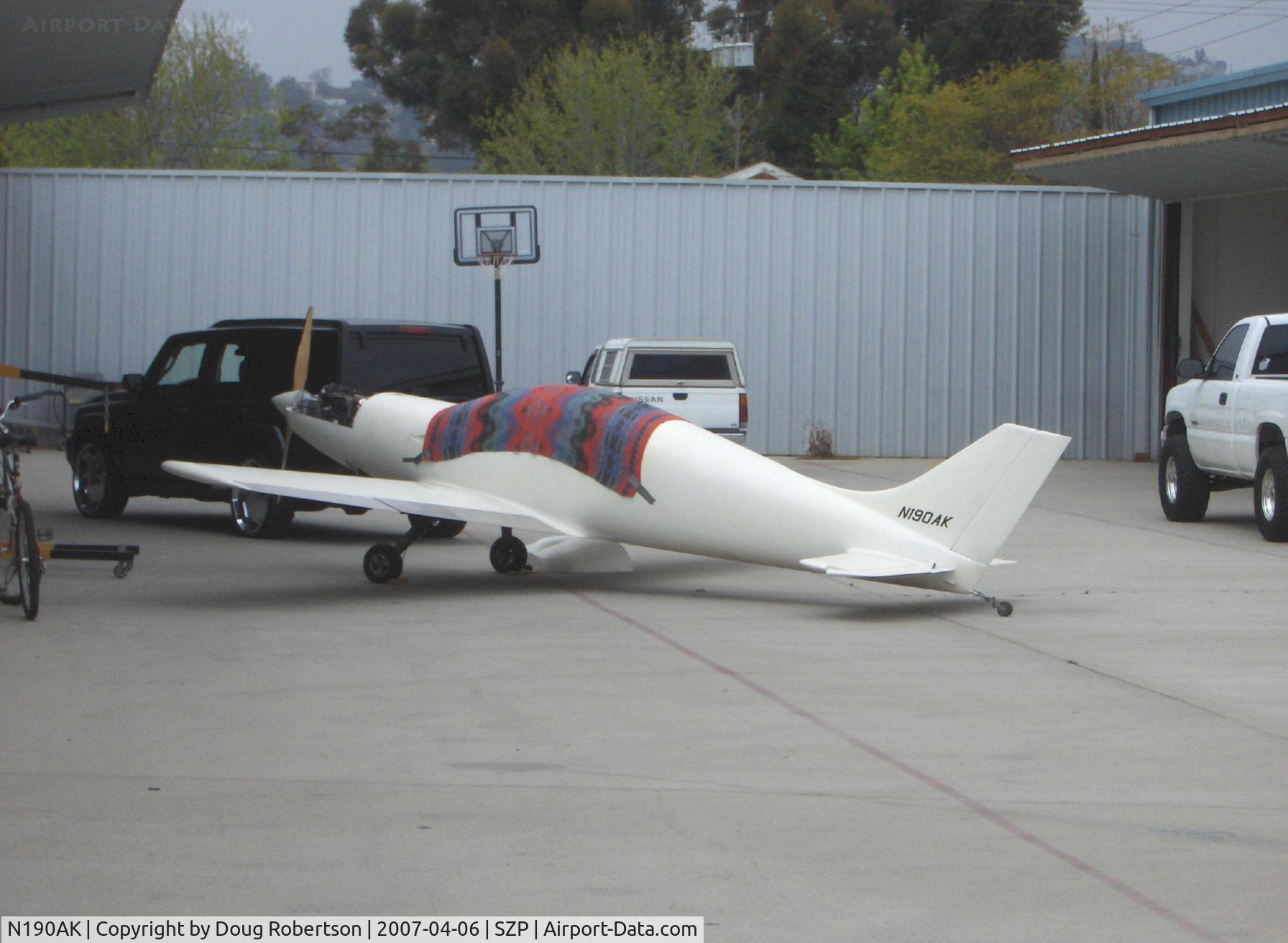 N190AK, 2004 Aero Designs Pulsar C/N KP-1, 2004 Kozloff PULSAR, Rotax 912