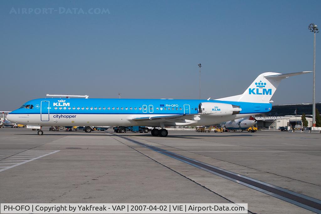PH-OFO, 1995 Fokker 100 (F-28-0100) C/N 11462, KLM Fokker 100