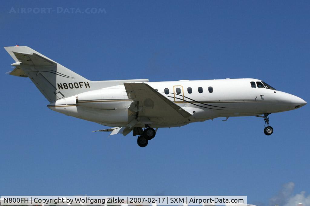 N800FH, 1984 British Aerospace BAe.125 Series 800A C/N 258006, visitor