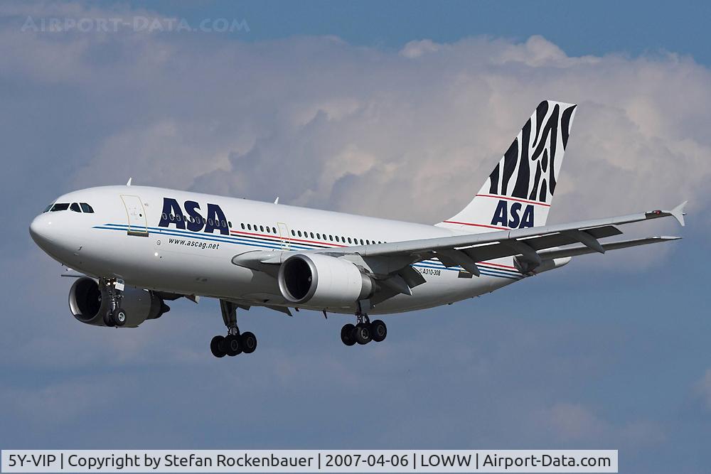 5Y-VIP, 1991 Airbus A310-308 C/N 620, Cool Reg.