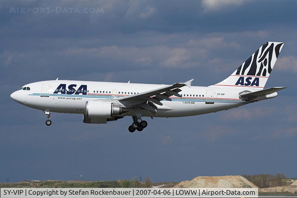 5Y-VIP, 1991 Airbus A310-308 C/N 620, African Safari Airways