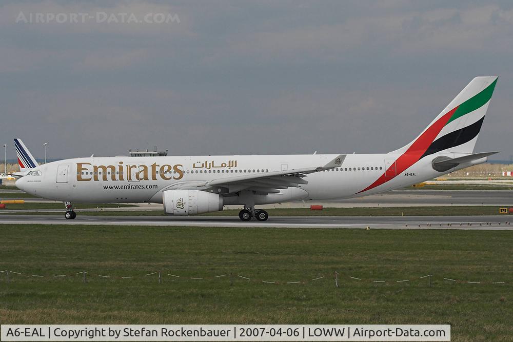 A6-EAL, 2002 Airbus A330-243 C/N 462, Flight EK128 to Dubai.