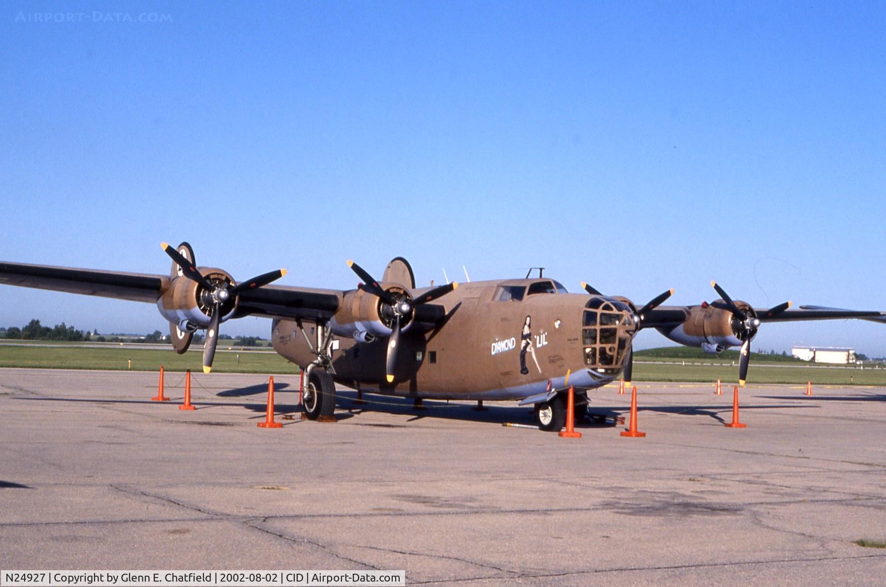 N24927, 1940 Consolidated Vultee RLB30 (B-24) C/N 18, On the ramp for display