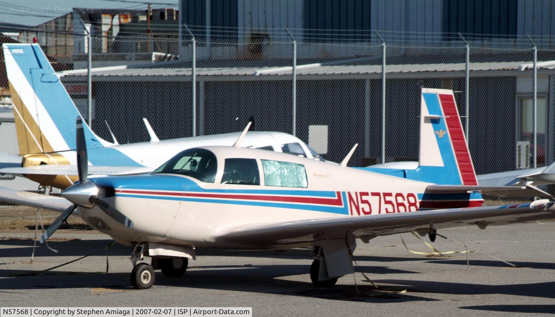 N57568, 1984 Mooney M20K C/N 25-0823, M20 on the A&P Ramp
