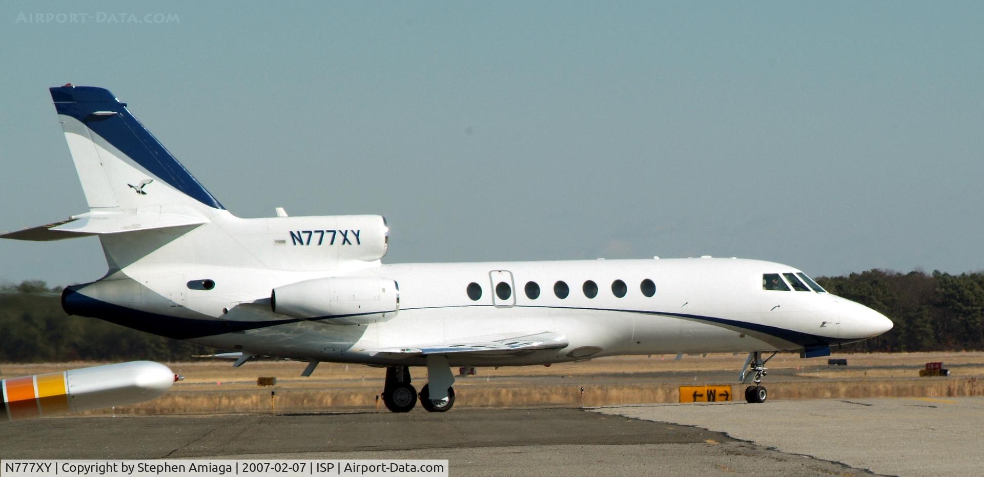 N777XY, 1987 Dassault Falcon 50 C/N 176, Falcon 50 down Whiskey to the active.